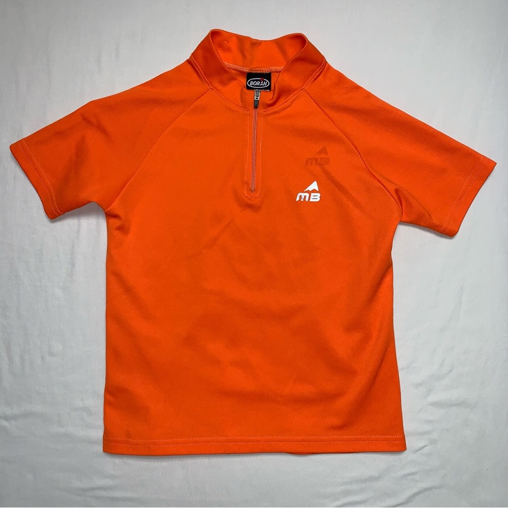 Orange Polo Golf Shirt Boys Medium Top Short Sleeve Collared Preppy Summer Shirt
